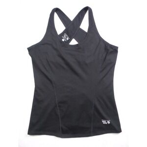 Mountain Hardwear Top Womens Size Large Black Mighty Power Cooler Tank Stretch